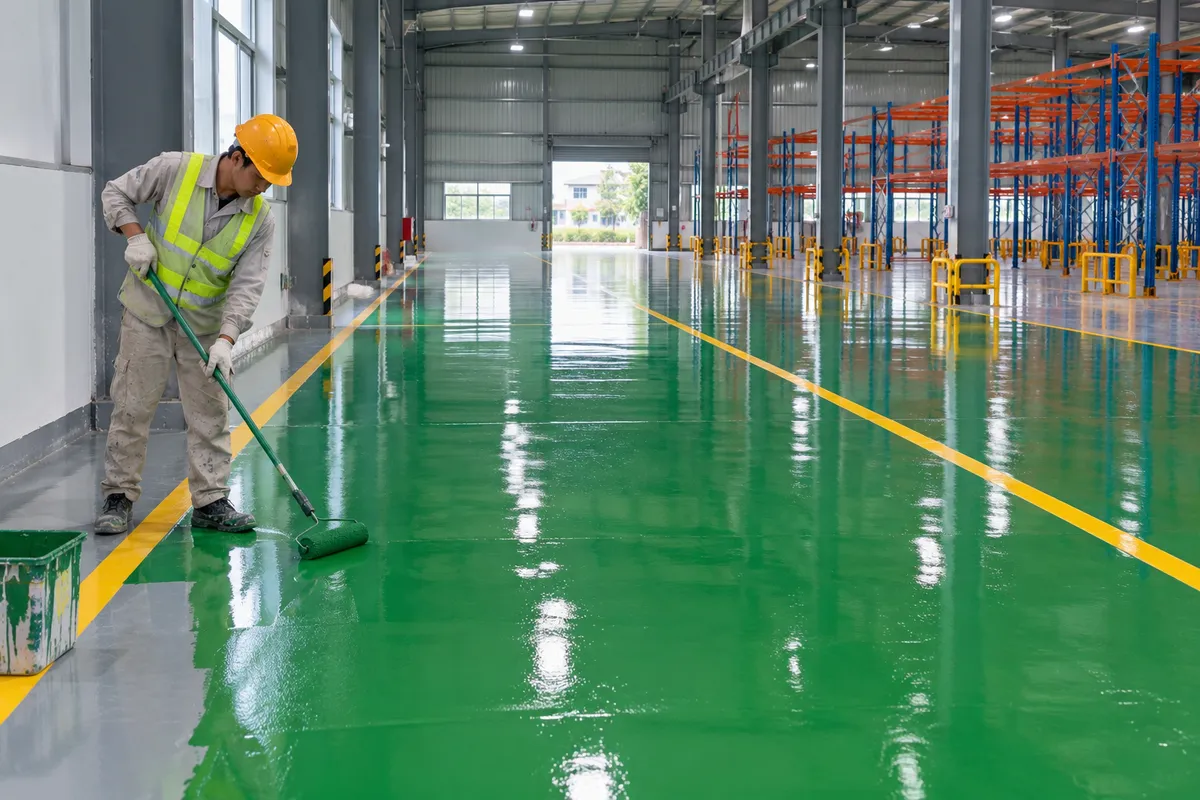 Thi công sơn nền Epoxy